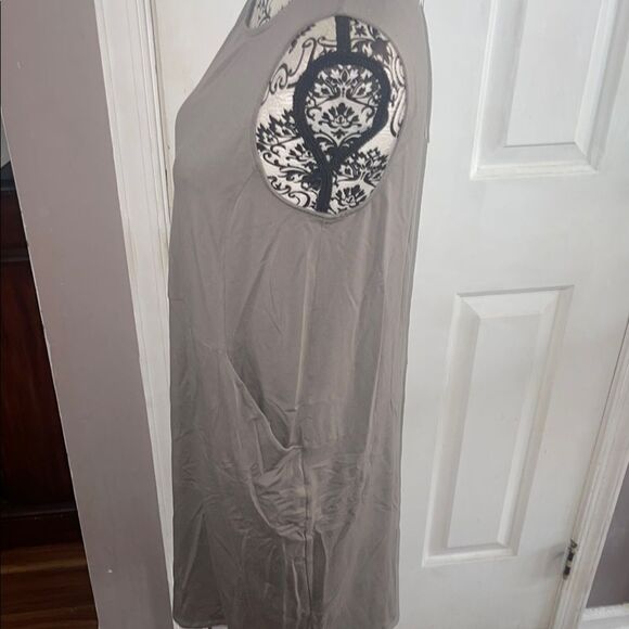 Eileen Fisher Nwt Sleeveless Gray Dress - Picture 7 of 7